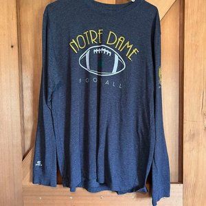 Notre Dame Mens Xl Long Sleeve 30th Anniversary Shirt